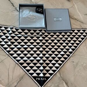 Prada Black & White Scarf - BRAND NEW